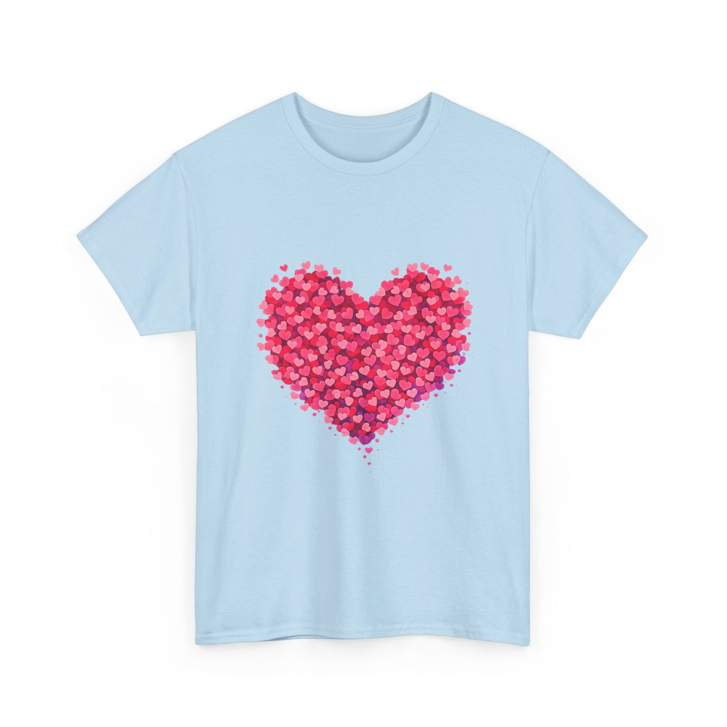 Heart Petal Graphic Tee — Pink Floral Heart T-Shirt for Valentine’s Day