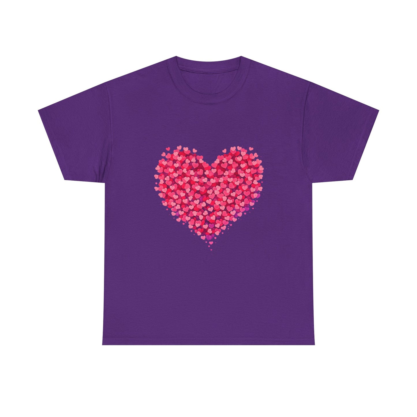 Heart Petal Graphic Tee — Pink Floral Heart T-Shirt for Valentine’s Day