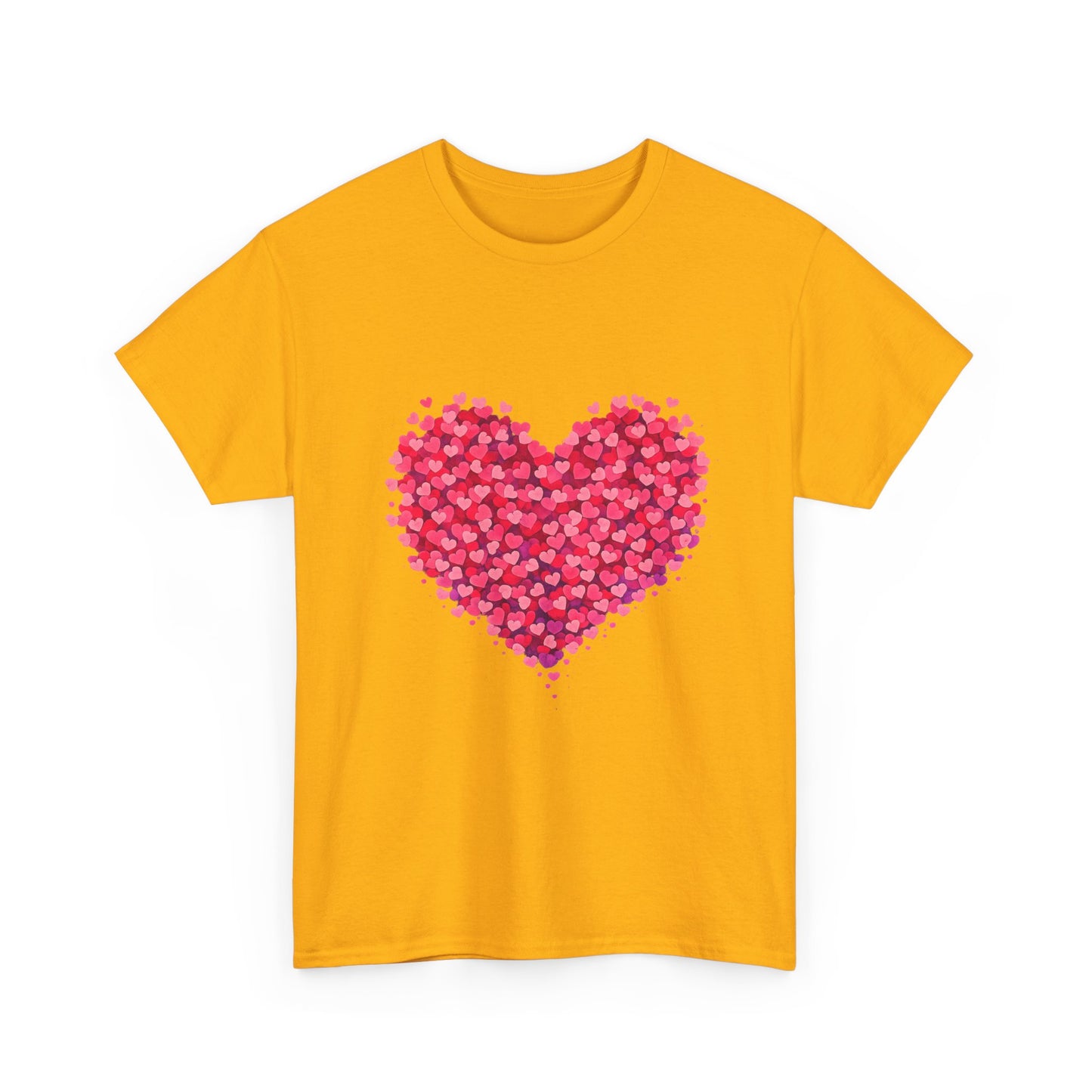 Heart Petal Graphic Tee — Pink Floral Heart T-Shirt for Valentine’s Day