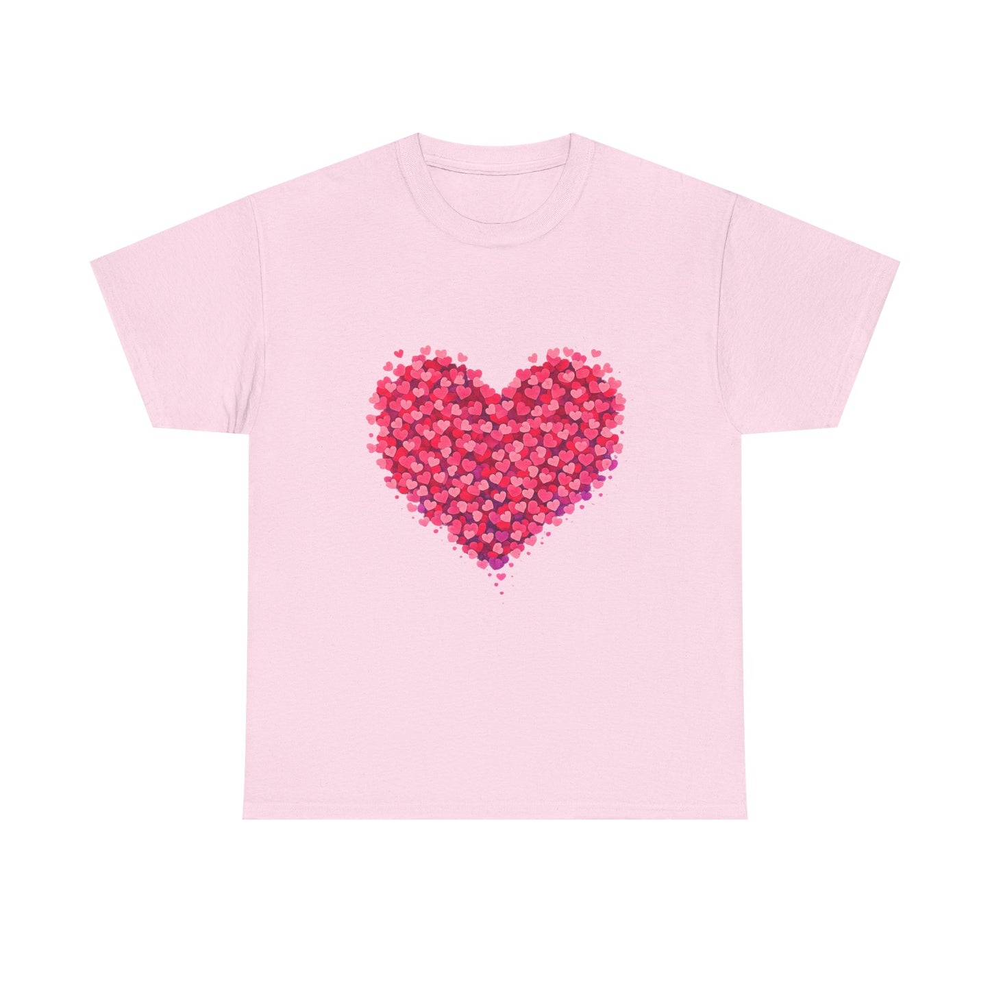 Heart Petal Graphic Tee — Pink Floral Heart T-Shirt for Valentine’s Day