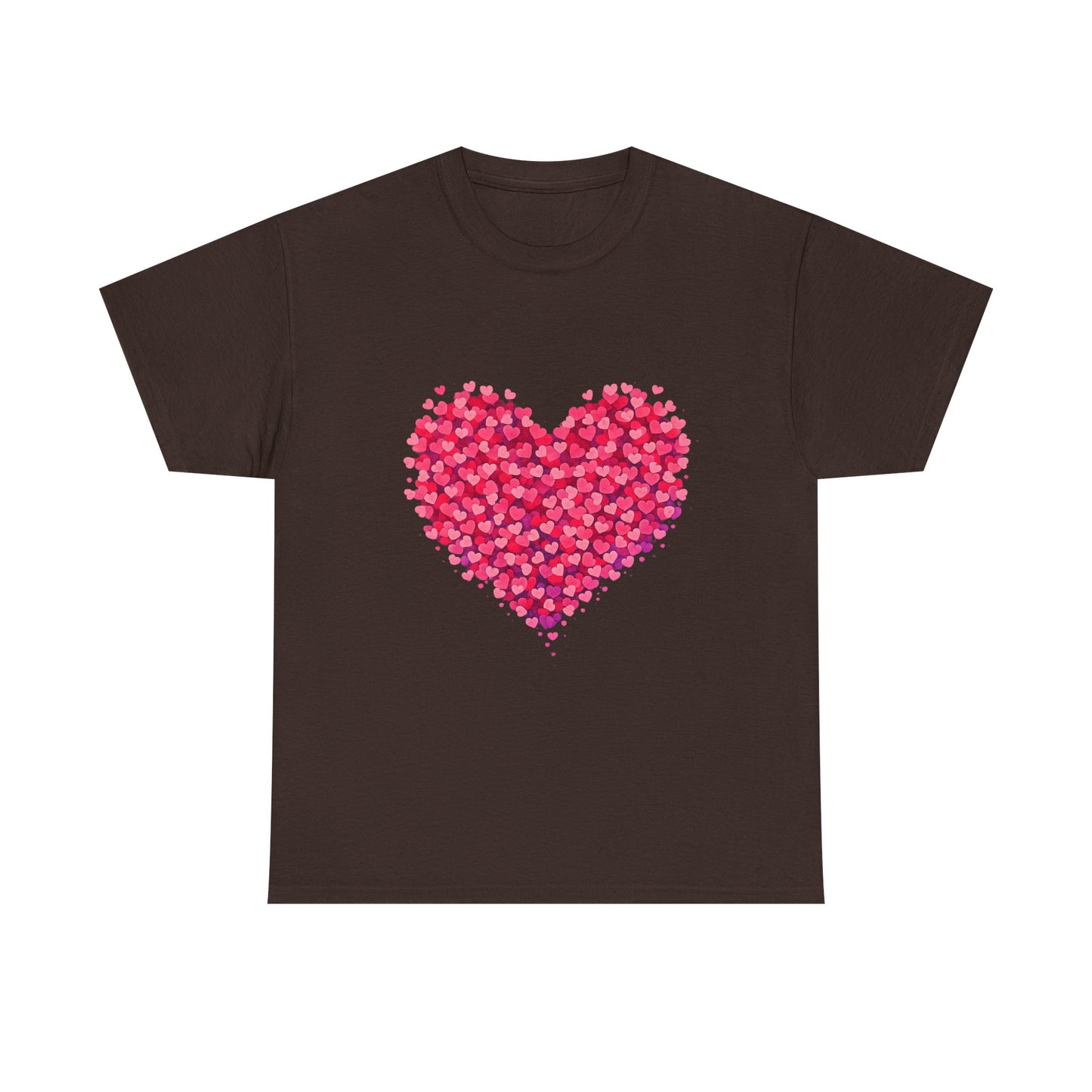 Heart Petal Graphic Tee — Pink Floral Heart T-Shirt for Valentine’s Day
