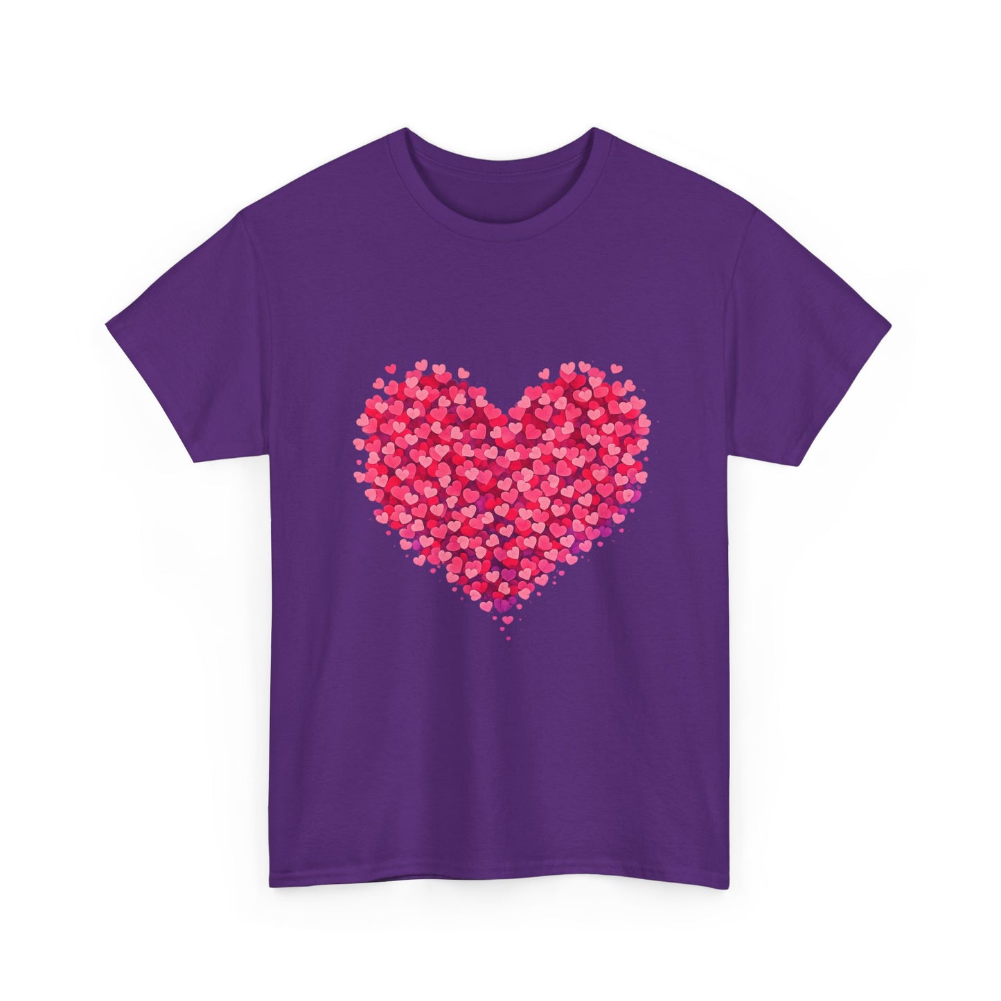 Heart Petal Graphic Tee — Pink Floral Heart T-Shirt for Valentine’s Day