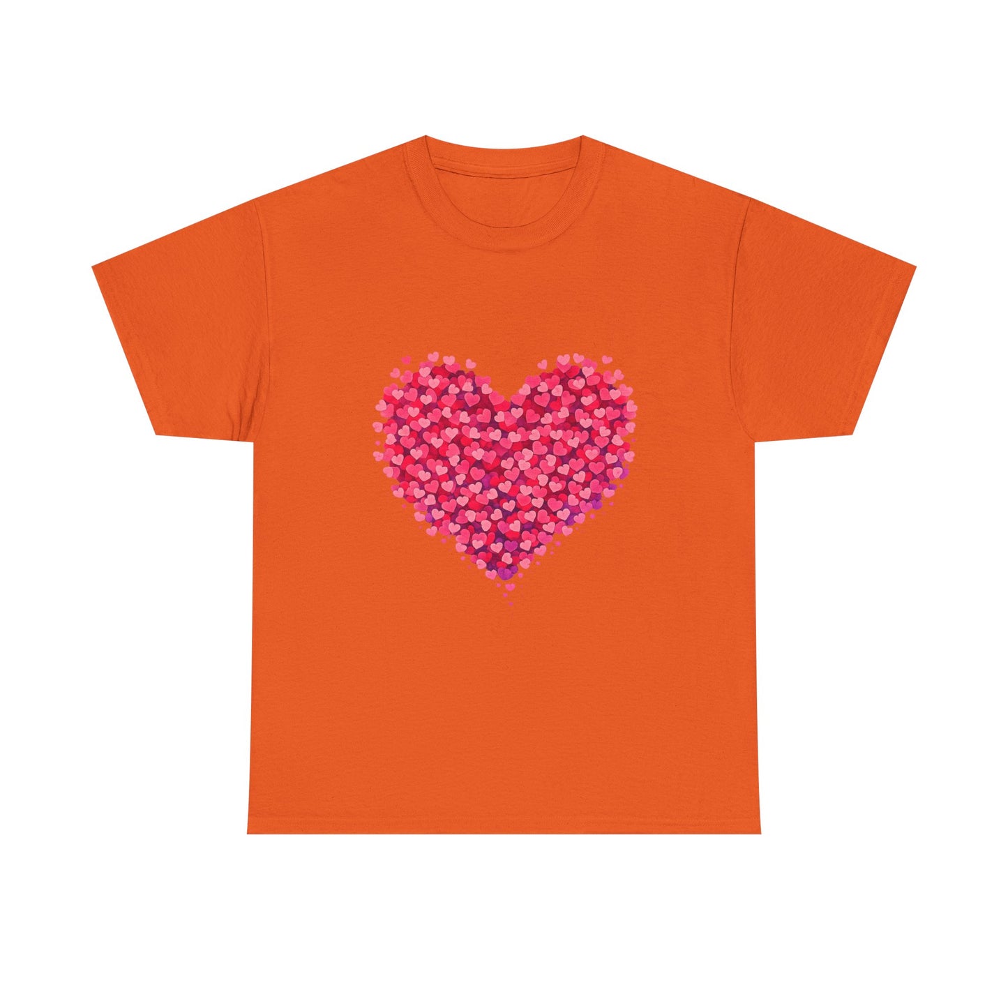 Heart Petal Graphic Tee — Pink Floral Heart T-Shirt for Valentine’s Day