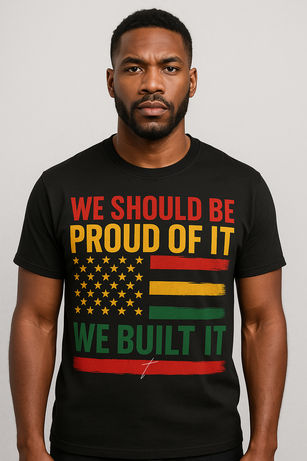“We Built It” T-Shirt – Black Empowerment & Pan-African Pride Tee
