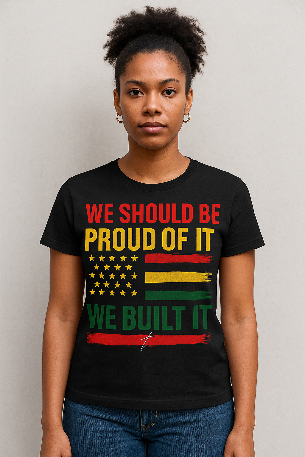 “We Built It” T-Shirt – Black Empowerment & Pan-African Pride Tee