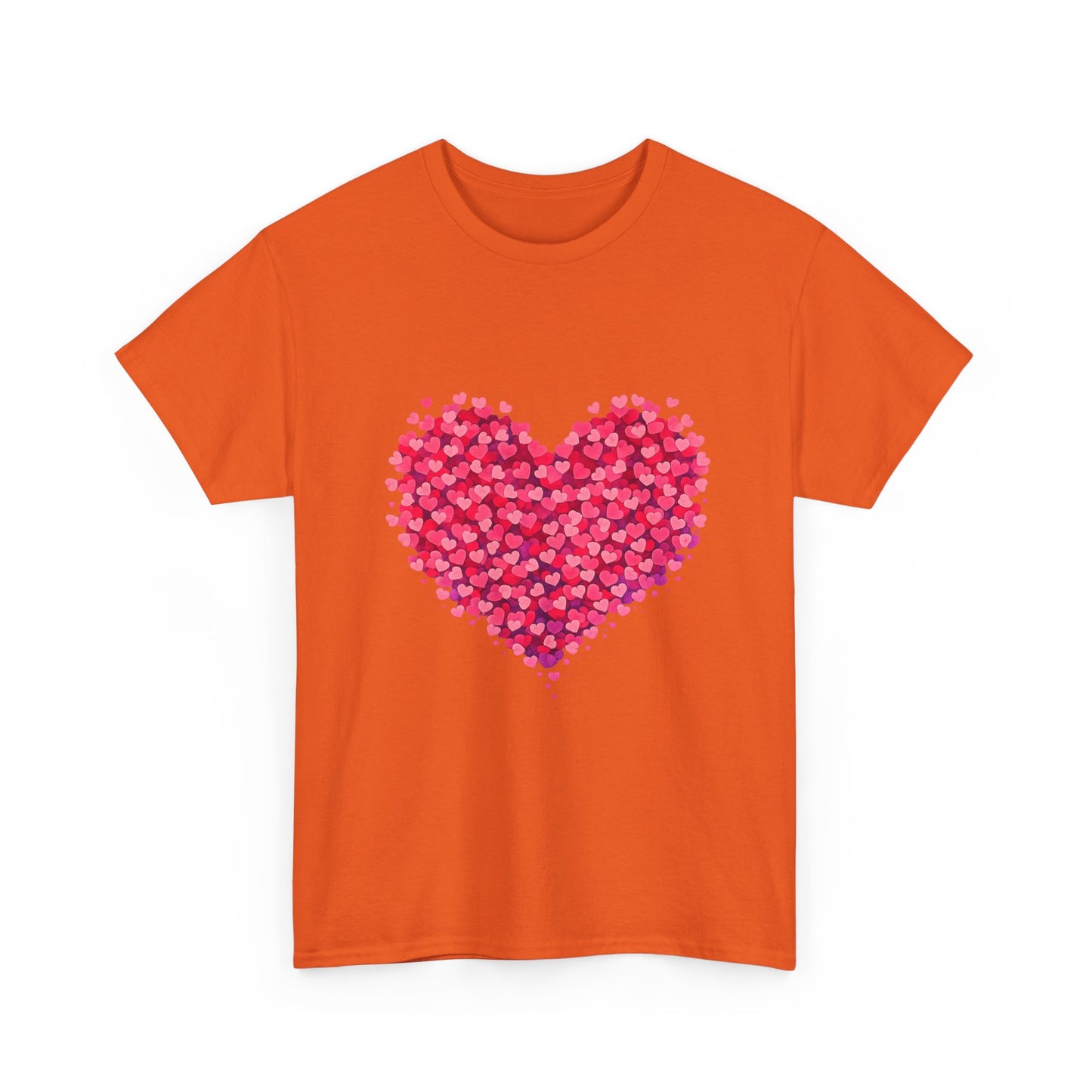 Heart Petal Graphic Tee — Pink Floral Heart T-Shirt for Valentine’s Day
