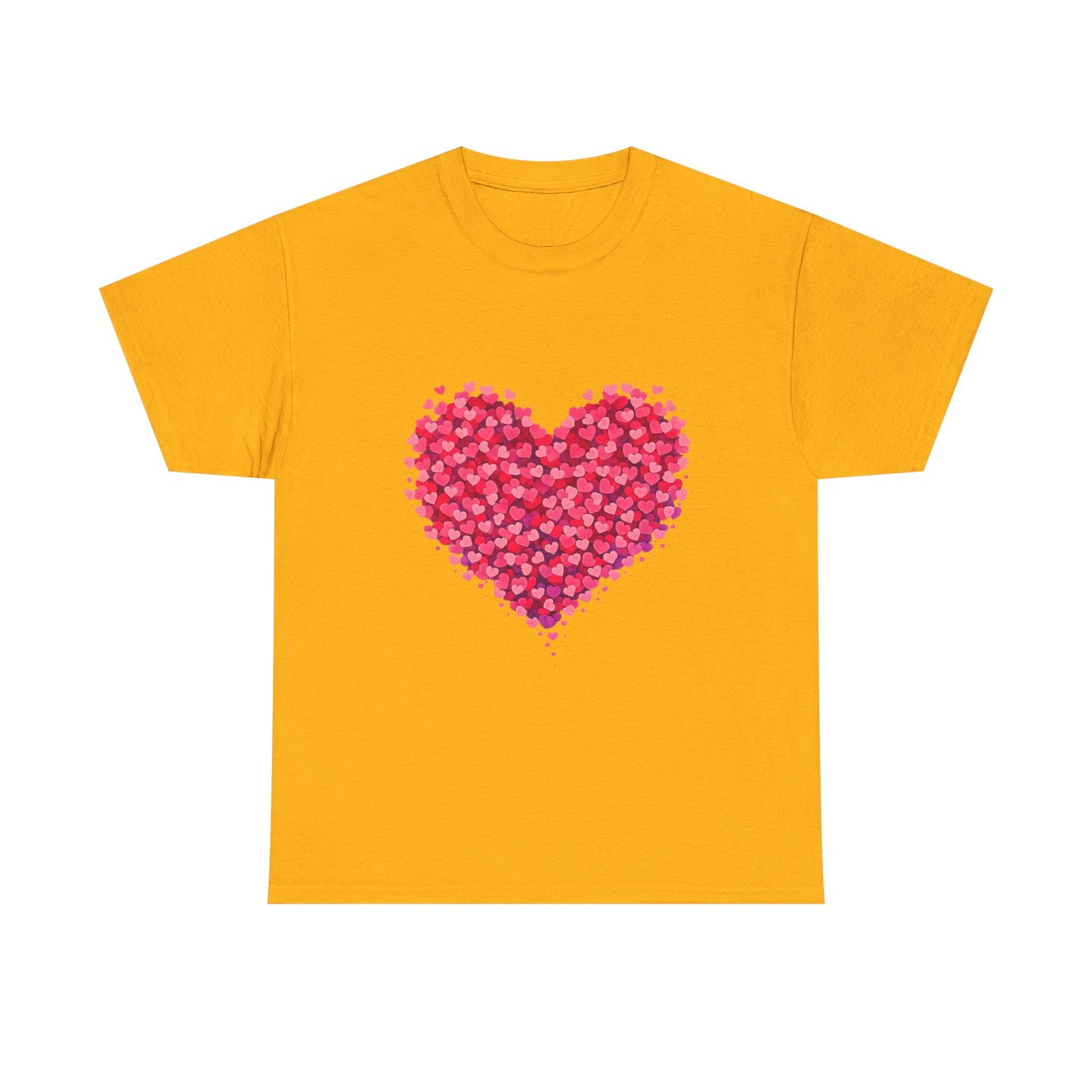 Heart Petal Graphic Tee — Pink Floral Heart T-Shirt for Valentine’s Day