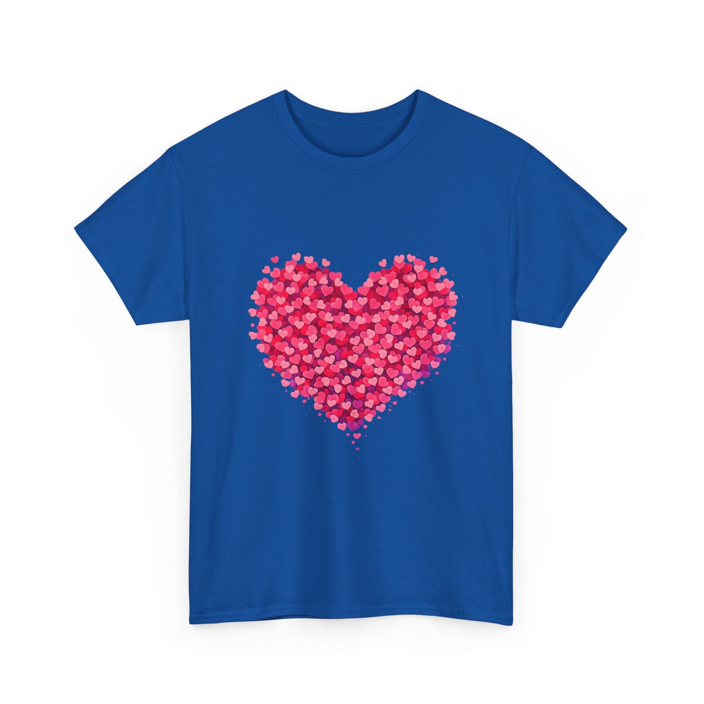 Heart Petal Graphic Tee — Pink Floral Heart T-Shirt for Valentine’s Day