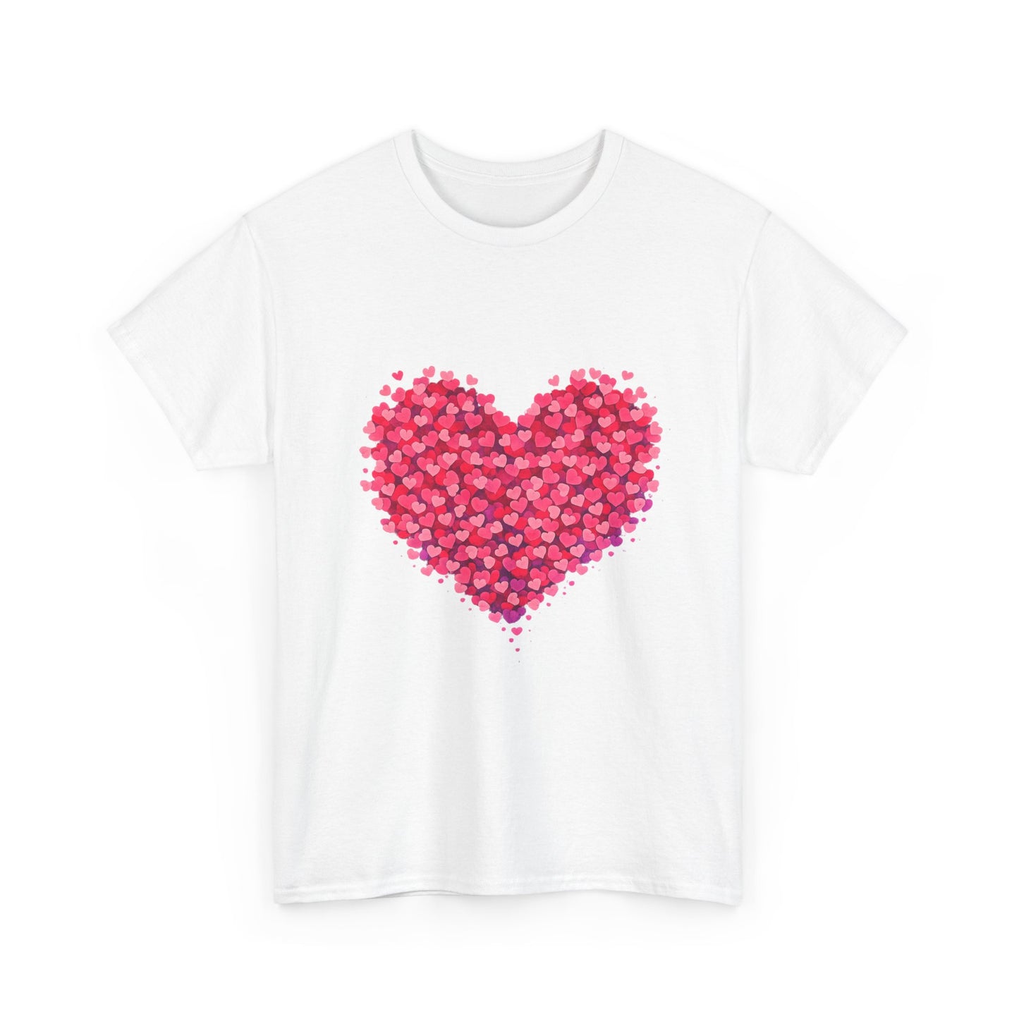 Heart Petal Graphic Tee — Pink Floral Heart T-Shirt for Valentine’s Day
