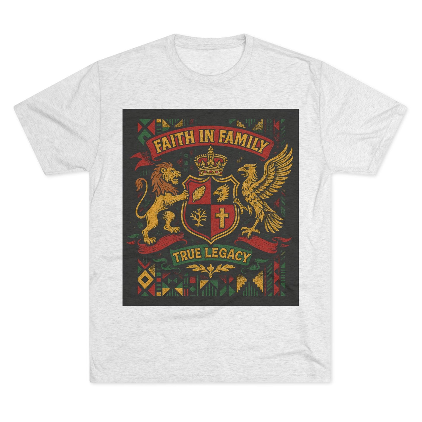 Juneteenth-Heritage-Inspired Unisex Crew Tee, Vintage Style Tee, Christian Apparel, Faith in Family Graphic T-Shirt