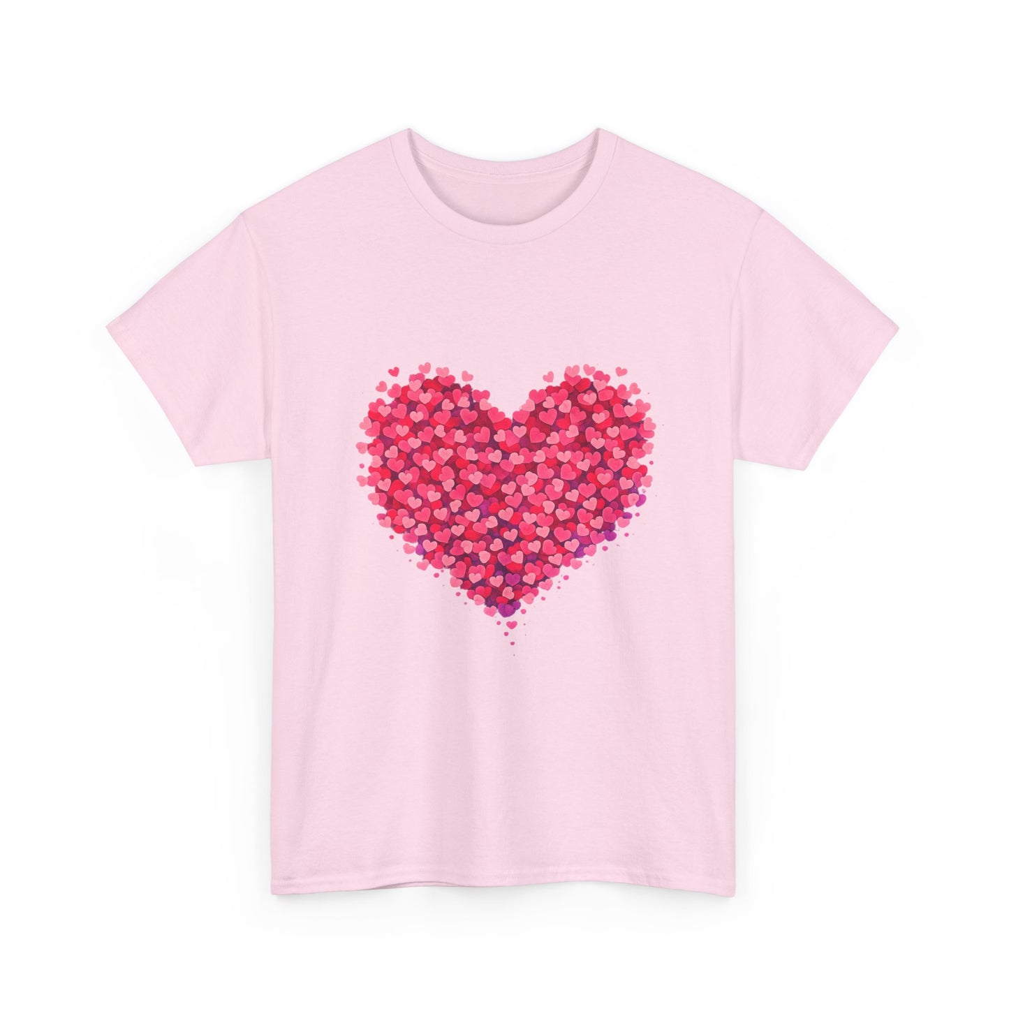 Heart Petal Graphic Tee — Pink Floral Heart T-Shirt for Valentine’s Day