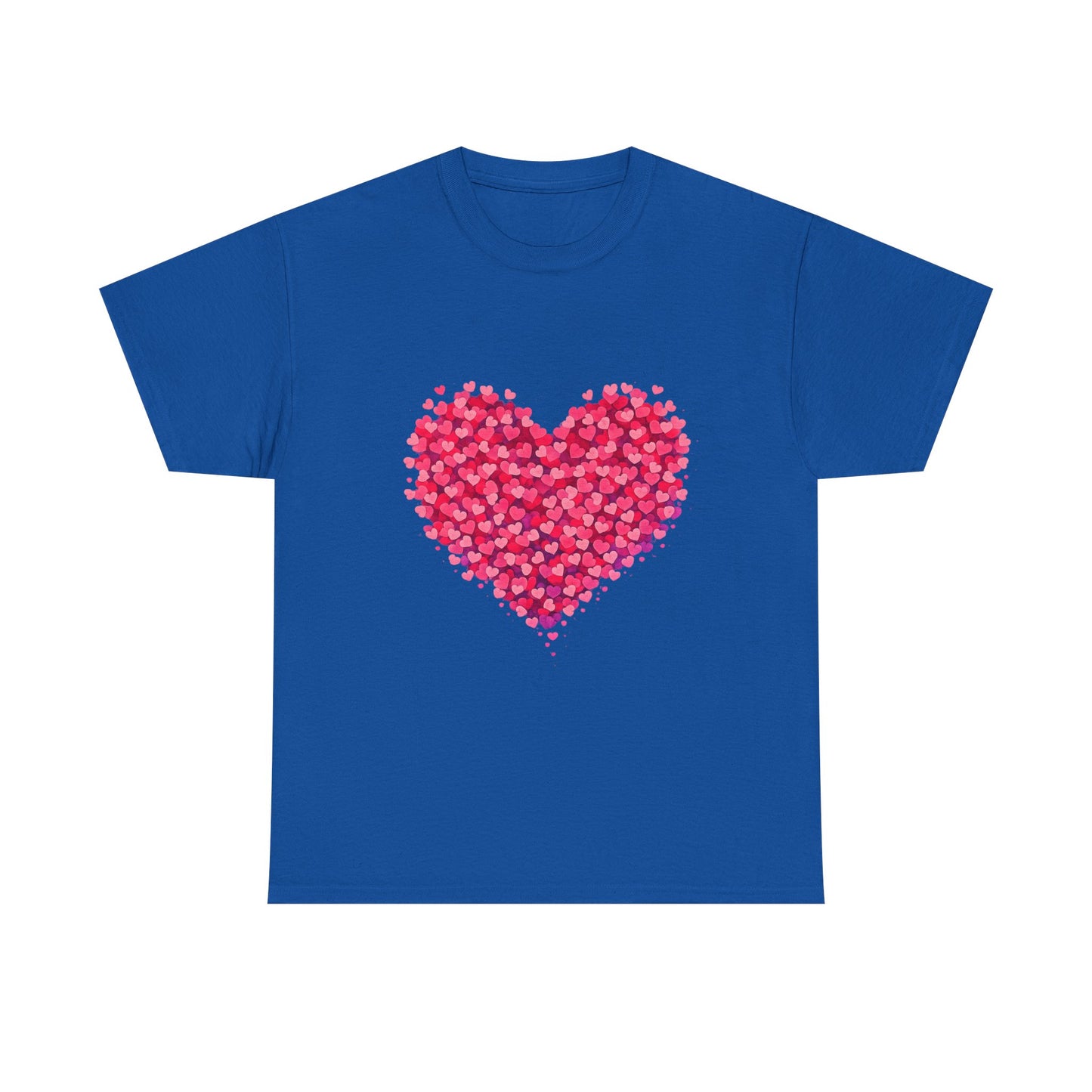 Heart Petal Graphic Tee — Pink Floral Heart T-Shirt for Valentine’s Day